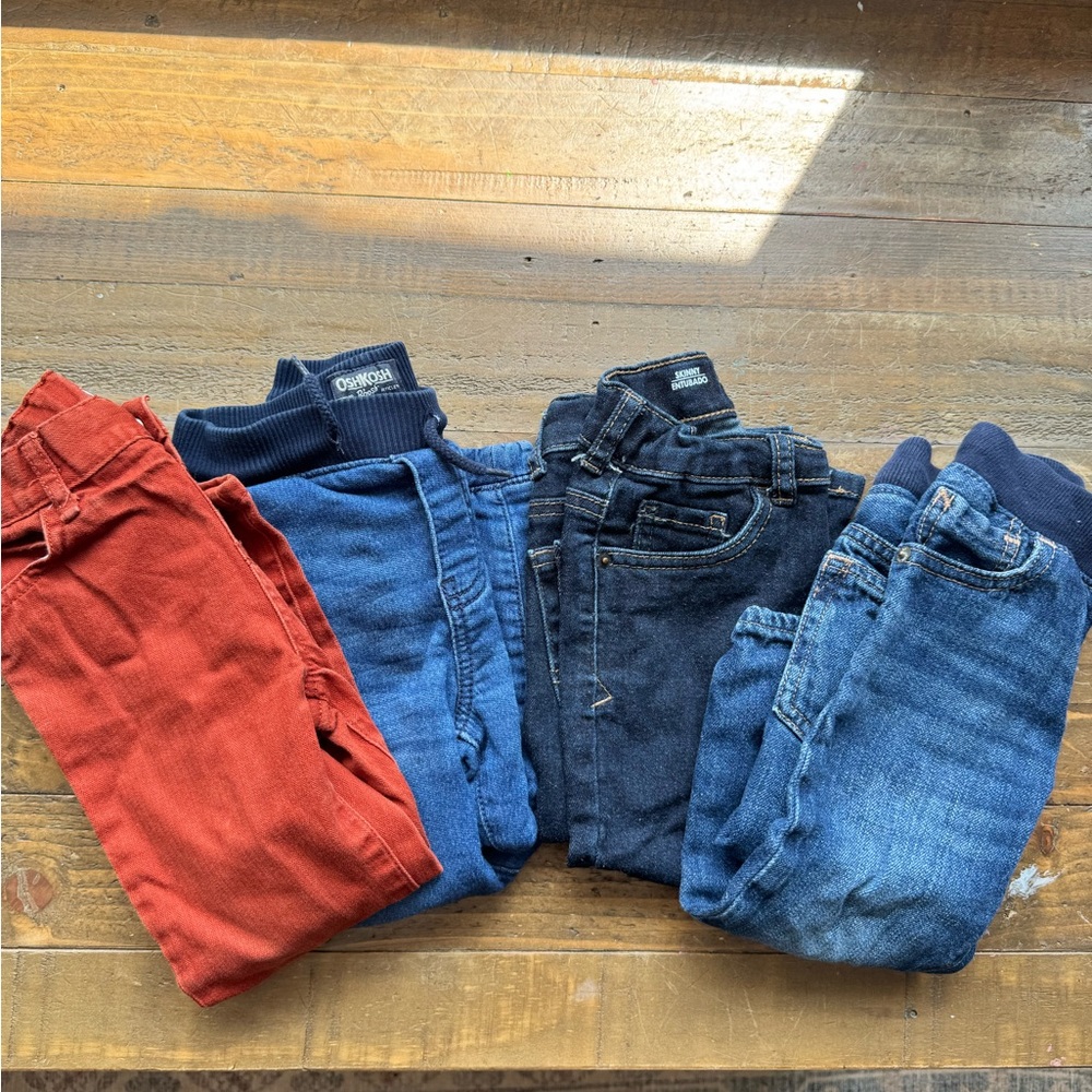 GAP Kids Jean Bottoms - Navy, Medium Blue & Rust